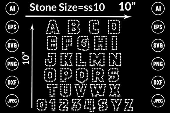 Alphabet Rhinestone Design for Modern Creators