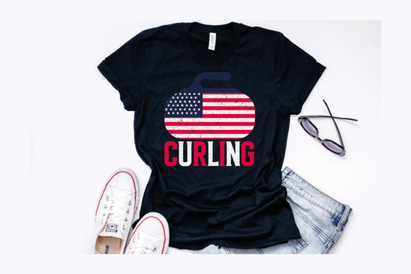 American Flag Curling Stone Design: A Versatile Asset