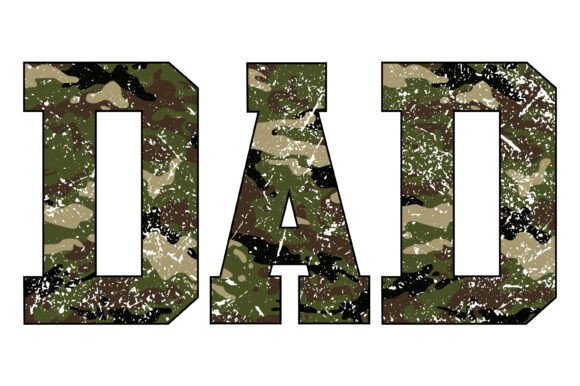 Camo Dad Military Father Design: A Creative Asset for Meaningful Projects