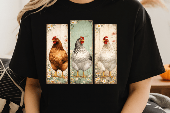 Farmhouse Chicken Decor PNG Design: A Vintage Asset