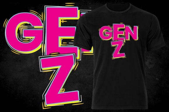 Gen Z Design Assets: Versatile Vector T-Shirt Graphics