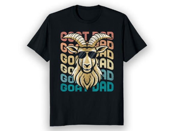 Goat Dad: The Perfect Funny T-Shirt Design for Modern Creators