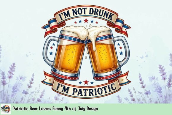 Patriotic Beer Lovers Funny 4th of July Design