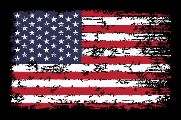 Vintage USA Distressed Flag Design: A Timeless Graphic Asset
